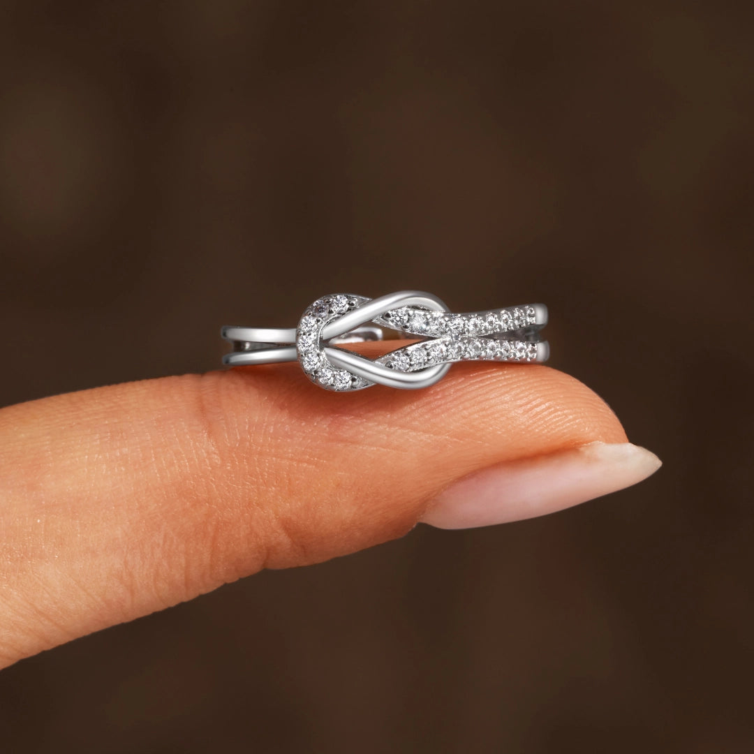 Luxury Women's Diamond Ring with Elegant Infinity Design
 - ModishWorld