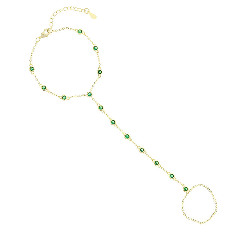 Adjustable Luxury Chain Bracelet and Ring
 - ModishWorld