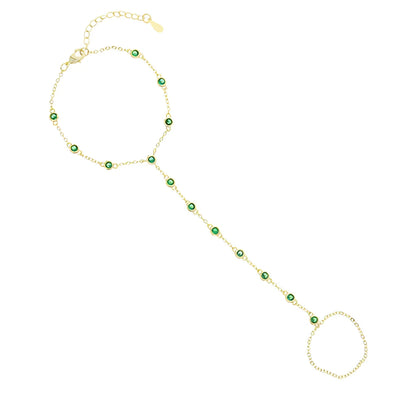 Adjustable Luxury Chain Bracelet and Ring
 - ModishWorld