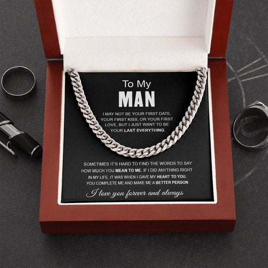 Silver Chain Bracelet with Engraving – Romantic Gift for Him
 - ModishWorld