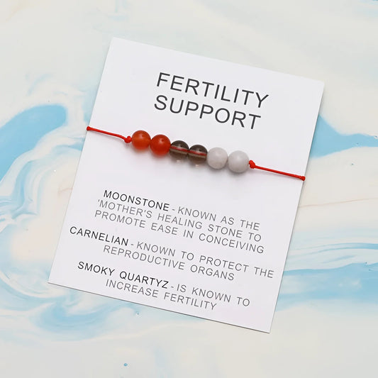 Carnelian & Moonstone Bracelet for Fertility & Pregnancy Support – Healing Crystals
 - ModishWorld