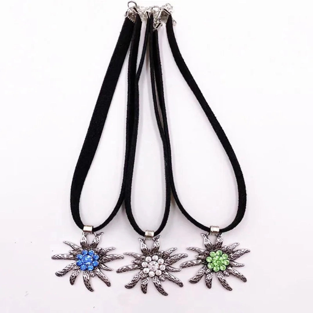 Crystal Flower Pendant Necklace: A Floral Statement Gift for Her
 - ModishWorld