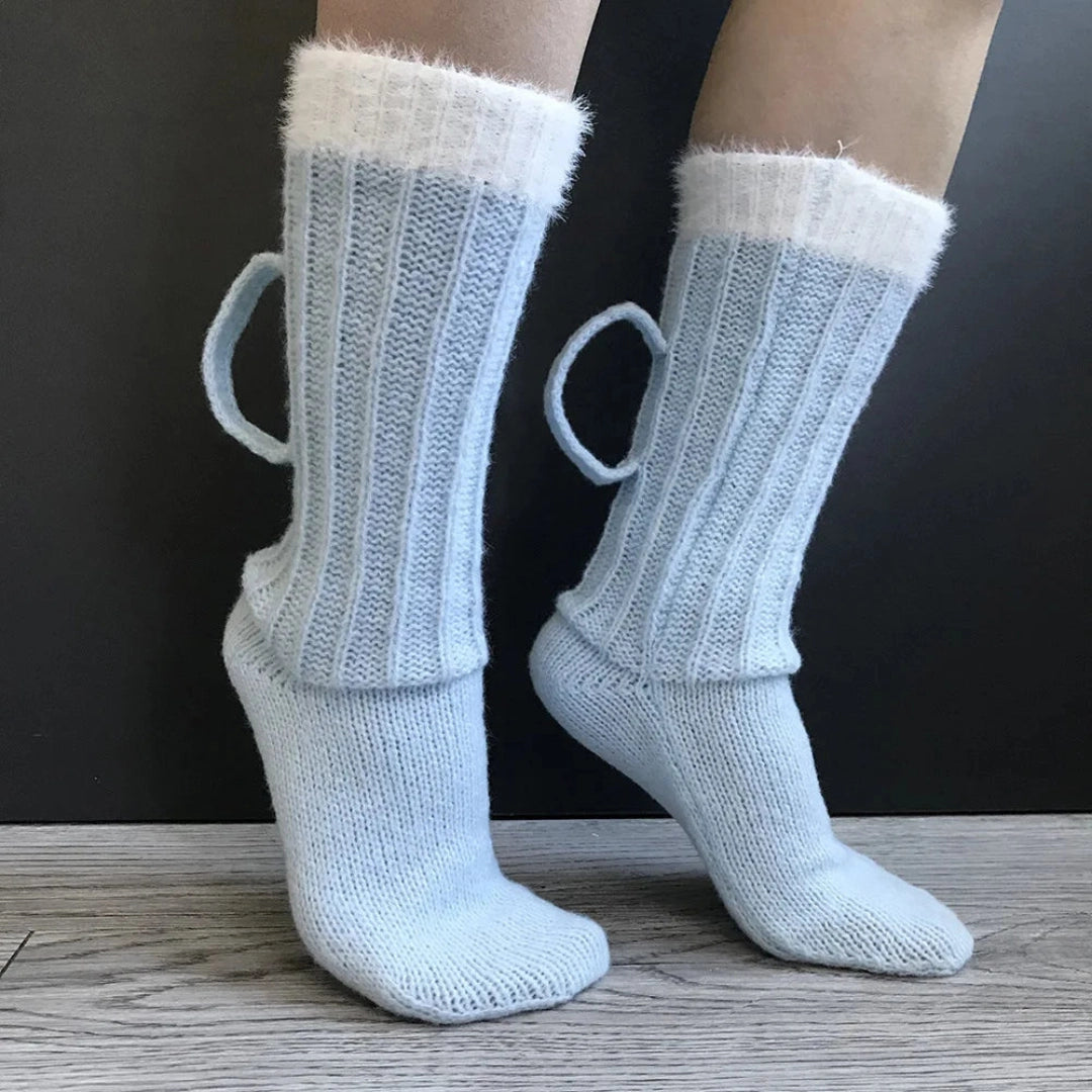 Soft, Cozy Winter Socks with a Unique Fuzzy Loop Ribbed Design
 - ModishWorld