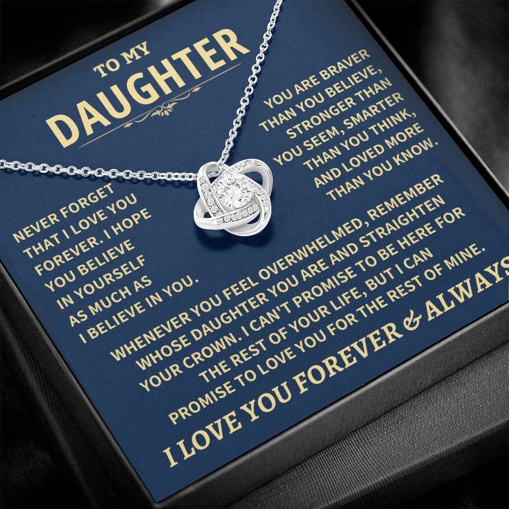 Sterling Silver Crown Necklace: Motivational Gift for Daughters
 - ModishWorld