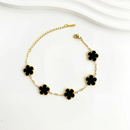 Adjustable Gold Clover Charm Bracelet: Trendy & Unique Styles
 - ModishWorld