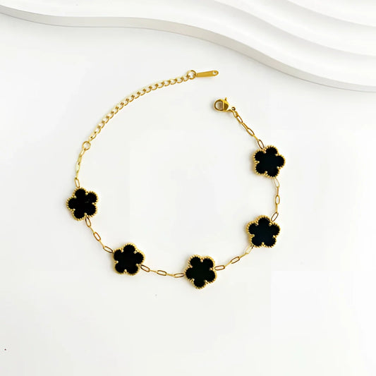 Adjustable Gold Clover Charm Bracelet: Trendy & Unique Styles
 - ModishWorld