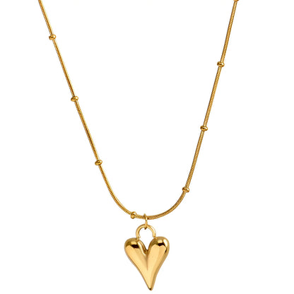 Elegant Romantic Gold Heart Necklace for Valentine's Day
 - ModishWorld