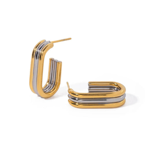 Elegant, Chunky Gold Hoop Earrings: Modern Luxury Designer Jewelry
 - ModishWorld