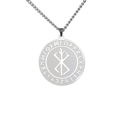 Rune Circle Medallion Necklace in Gold & Silver – Spiritual and Mythological
 - ModishWorld