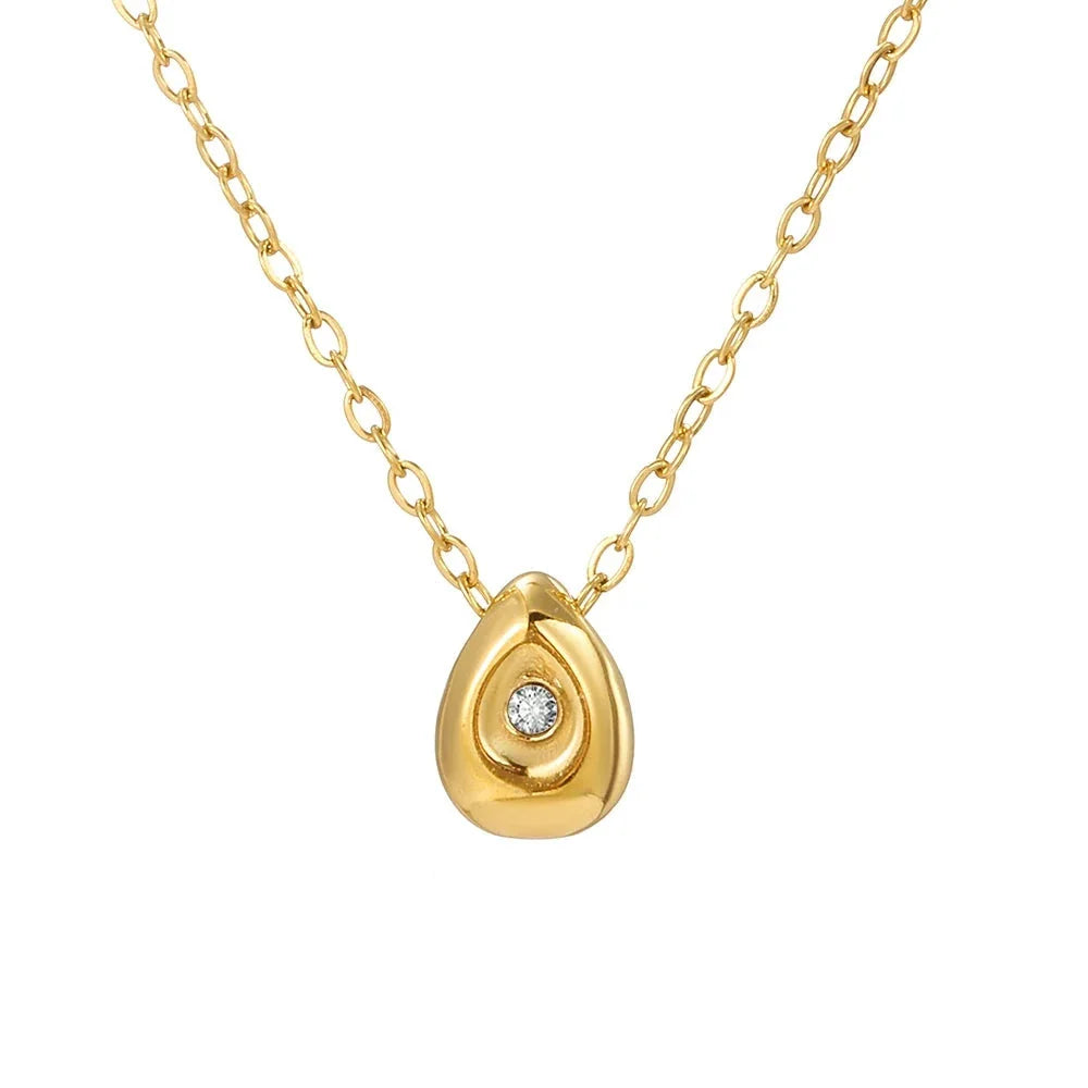 Minimalist Gold Stainless Steel Pendant: Hypoallergenic and Tarnish-Resistant
 - ModishWorld