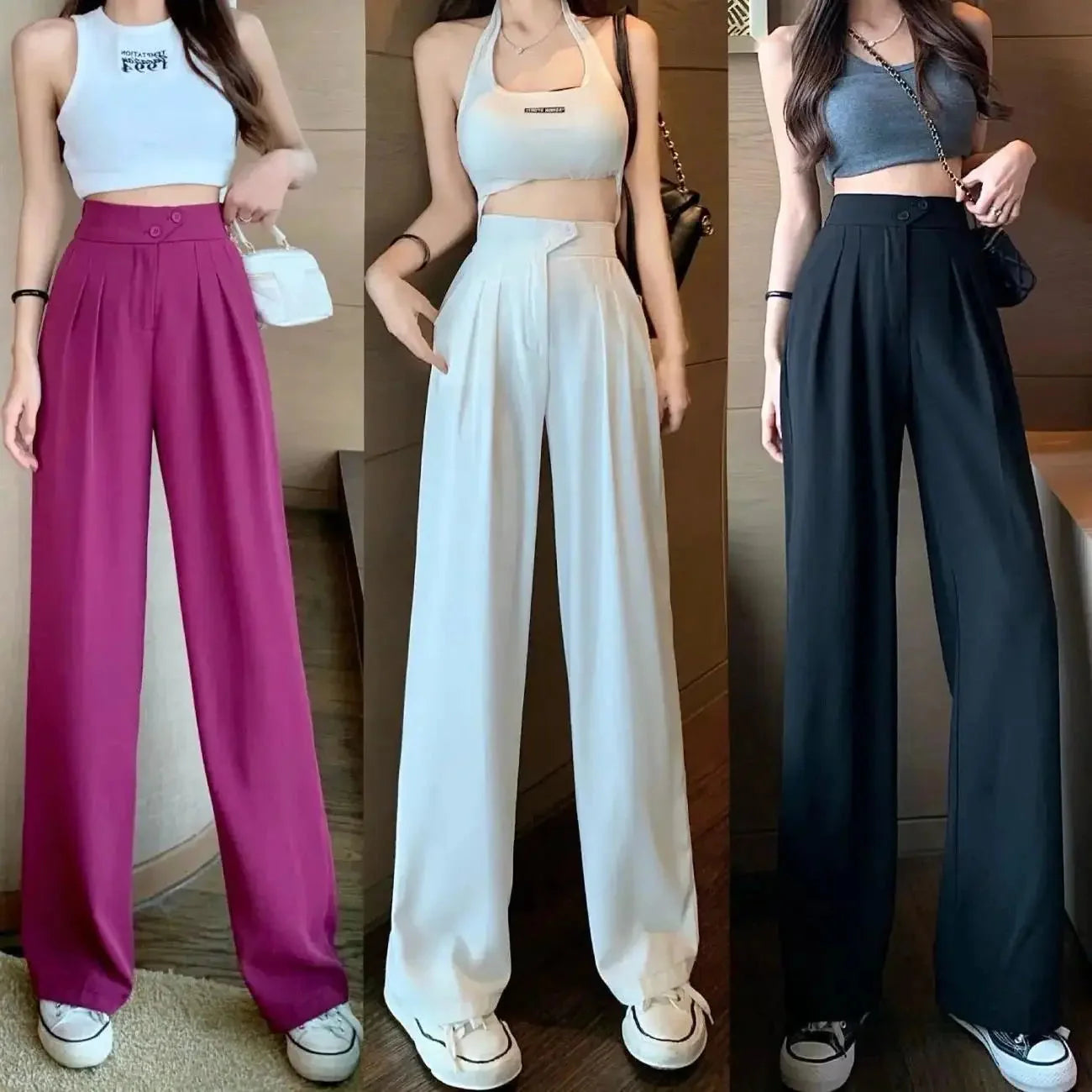 Elegant Palazzo Pants for Women: High-Waisted, Wide-Leg Office Style
 - ModishWorld
