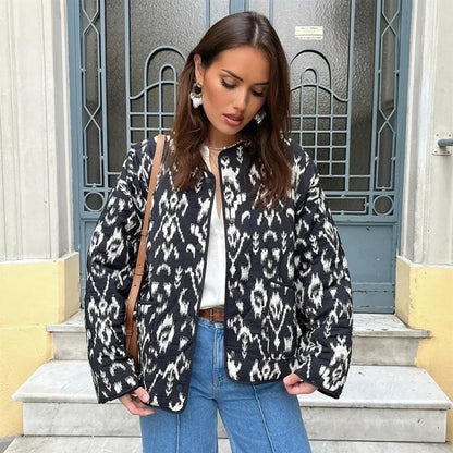 Women's Ikat Bomber Jacket: Lightweight & Street Style
 - ModishWorld