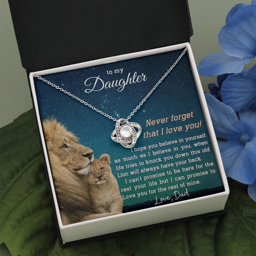 Personalized Silver Lion Necklace for Dad to Daughter: An Inspirational Gift
 - ModishWorld