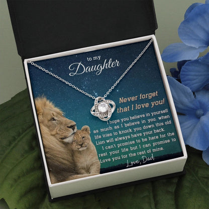 Personalized Silver Lion Necklace for Dad to Daughter: An Inspirational Gift
 - ModishWorld