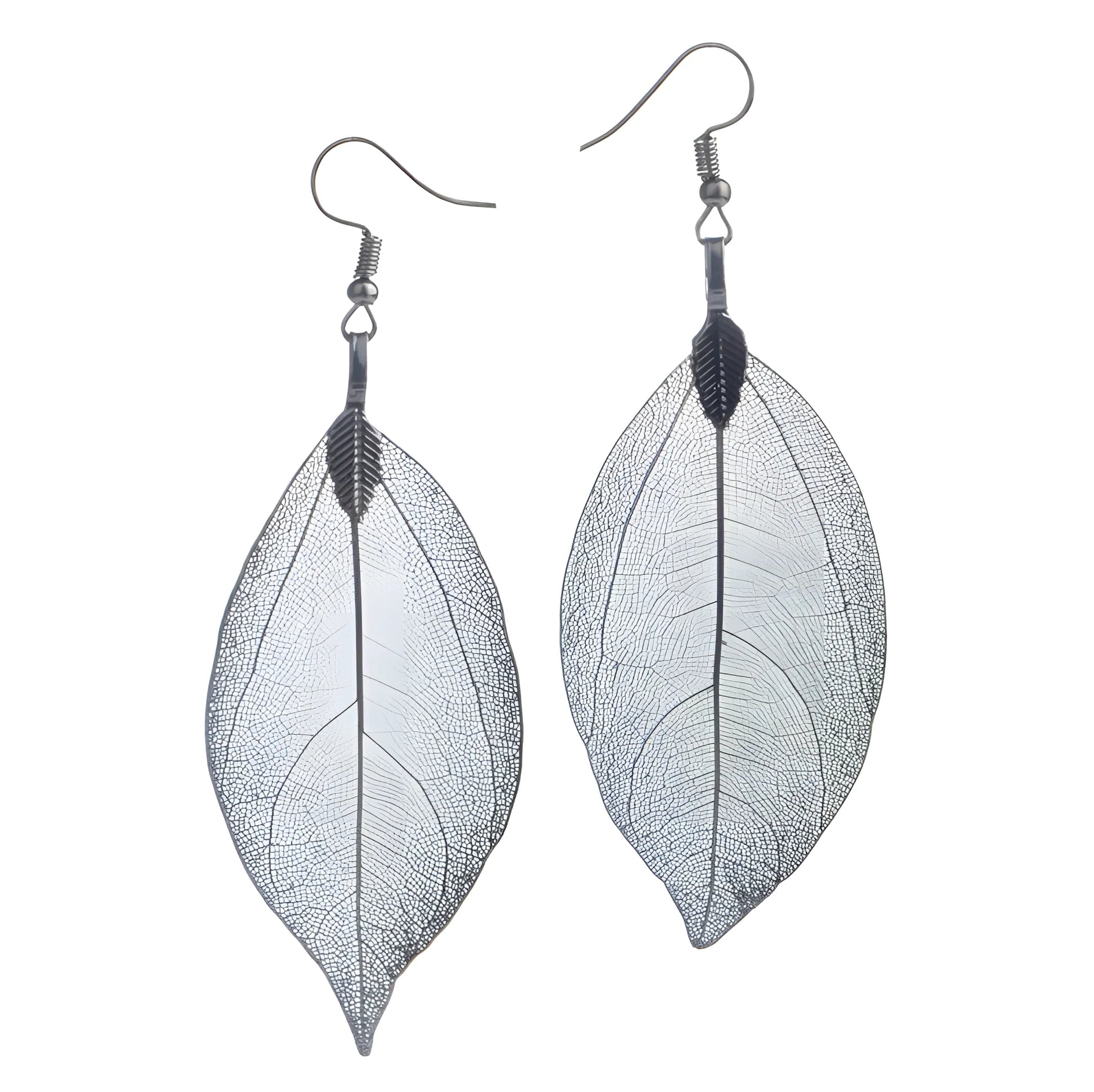 Lightweight Gold and Silver Leaf Dangle Earrings – Botanical Jewelry
 - ModishWorld