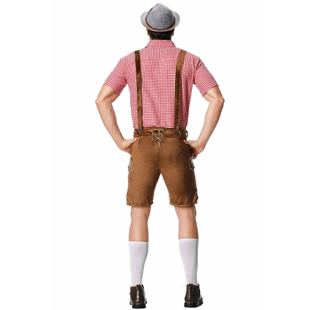 Bavarian Oktoberfest Men's Lederhosen Costume
 - ModishWorld