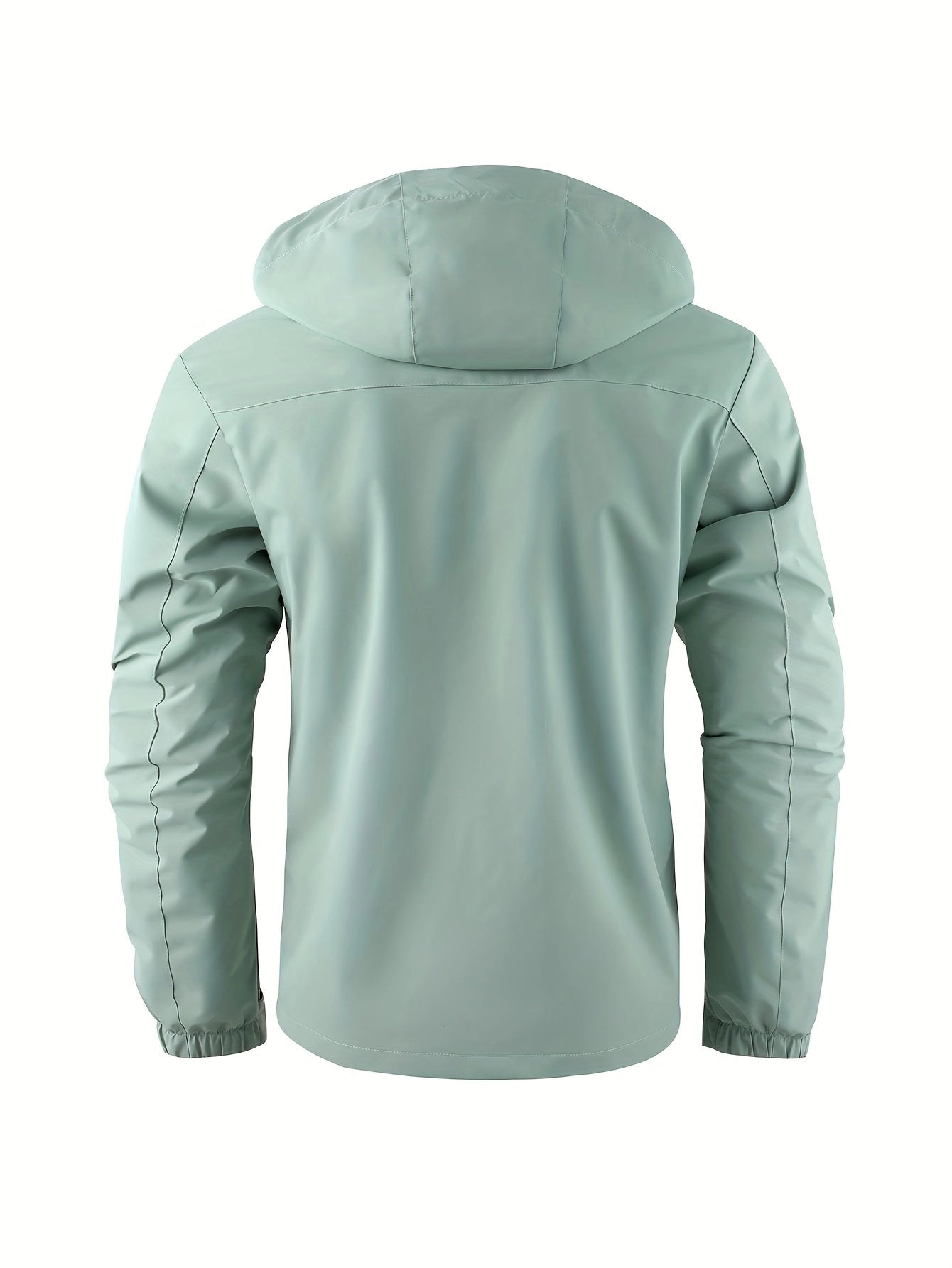 Men's Minimalist Waterproof Hooded Jacket, Light Green
 - ModishWorld