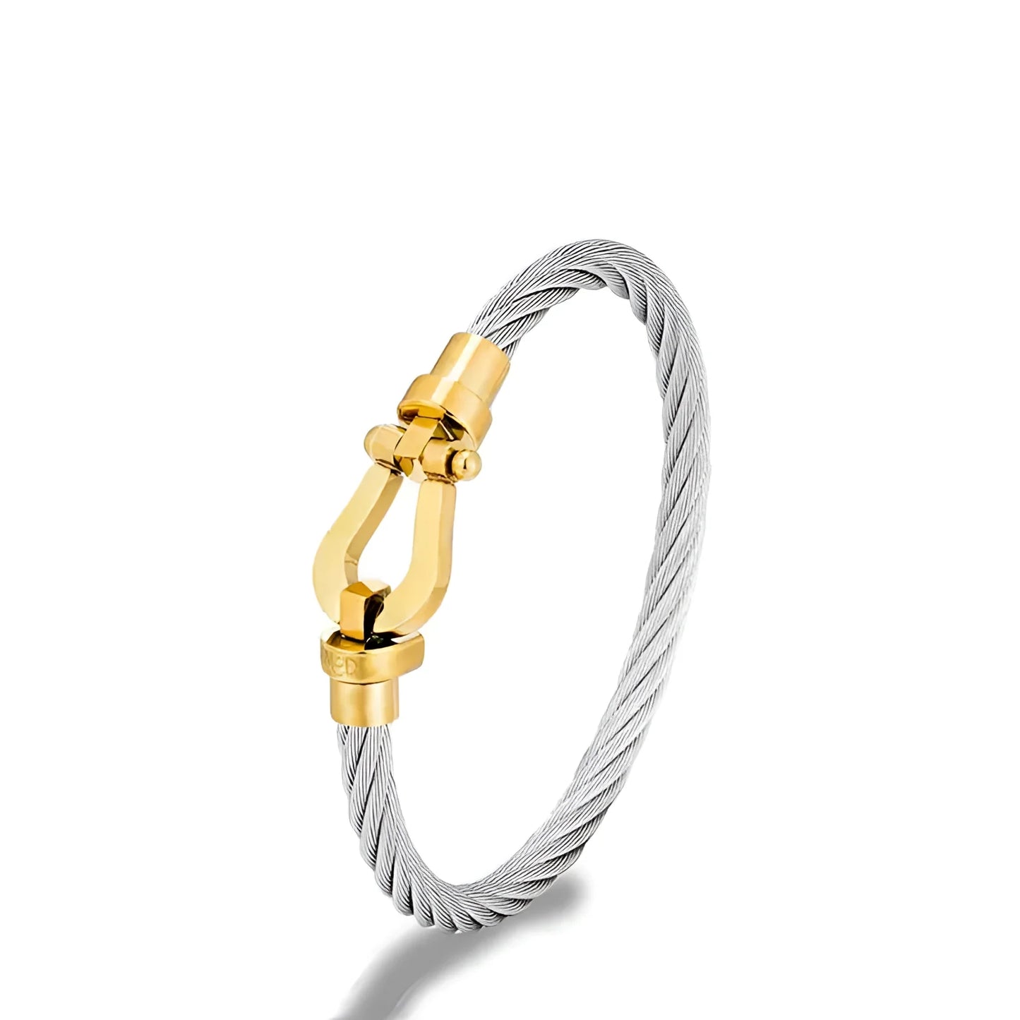 Elegant Gold and Silver Cable Bracelets in a Nautical Design
 - ModishWorld