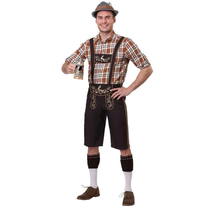 Bavarian Lederhosen Outfit for Men: Oktoberfest Costume Set
 - ModishWorld