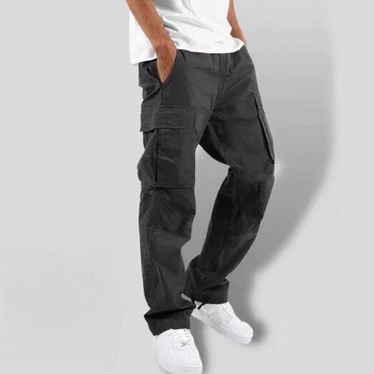 Durable Black Tactical Cargo Pants for Men with Multiple Pockets
 - ModishWorld