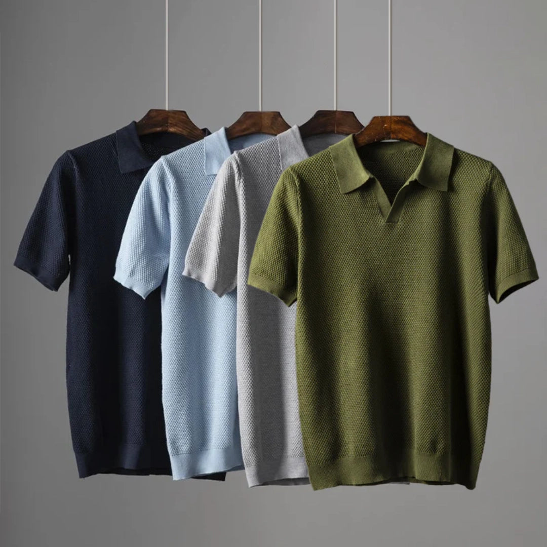 Stylish and Breathable Men's Designer Knit Polo Shirt
 - ModishWorld