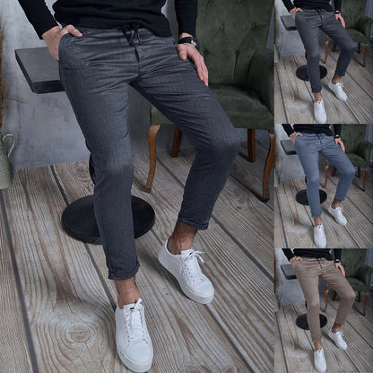 Stylish Men's Tapered Cotton Blend Joggers with Slim Fit
 - ModishWorld