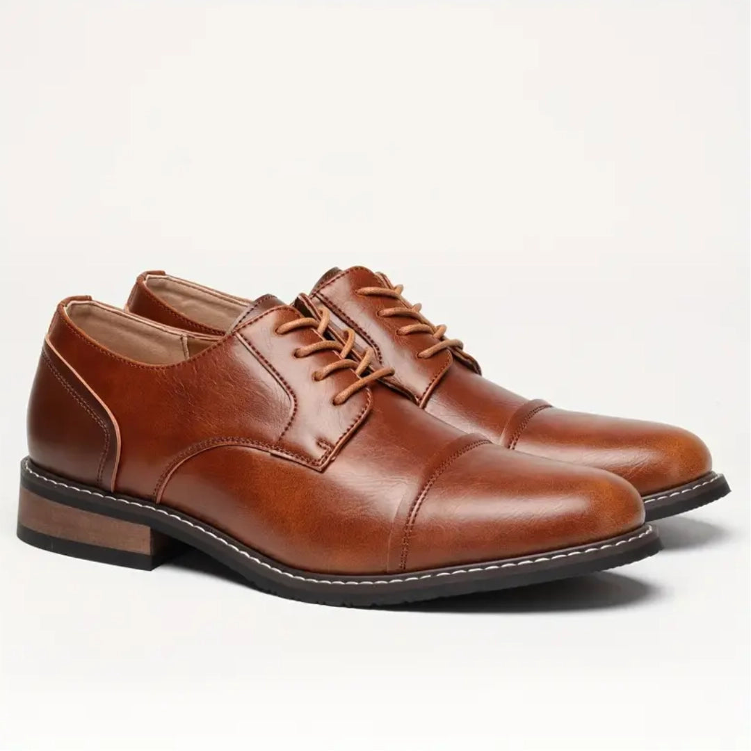 Designer Tan Leather Men's Oxfords for Formal Occasions
 - ModishWorld