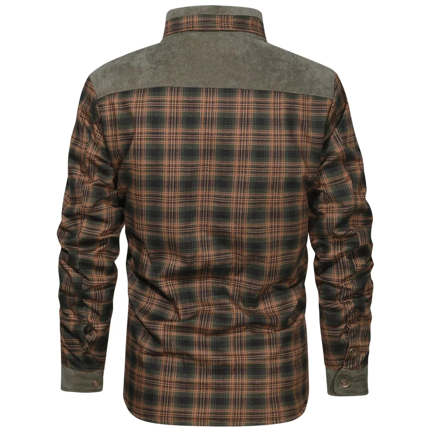 Wool Jacket for Men, Vintage Tartan with Suede Elbows
 - ModishWorld