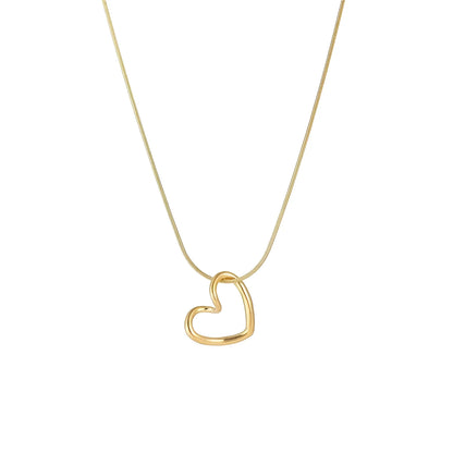 Elegant Minimalist Gold Heart Necklace – Romantic Gift
 - ModishWorld