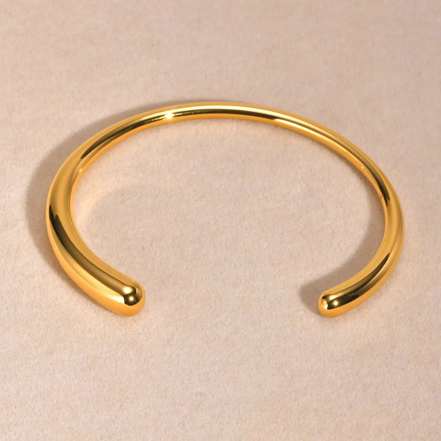 Sleek & Elegant Vnox Gold Minimalist Bracelet Bangle
 - ModishWorld
