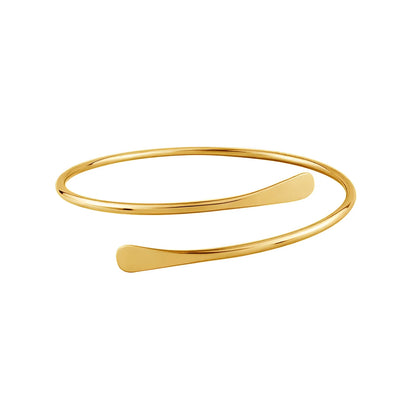 Elegant Lightweight Gold Bangle Bracelet for Women - Minimalist Slim Design
 - ModishWorld