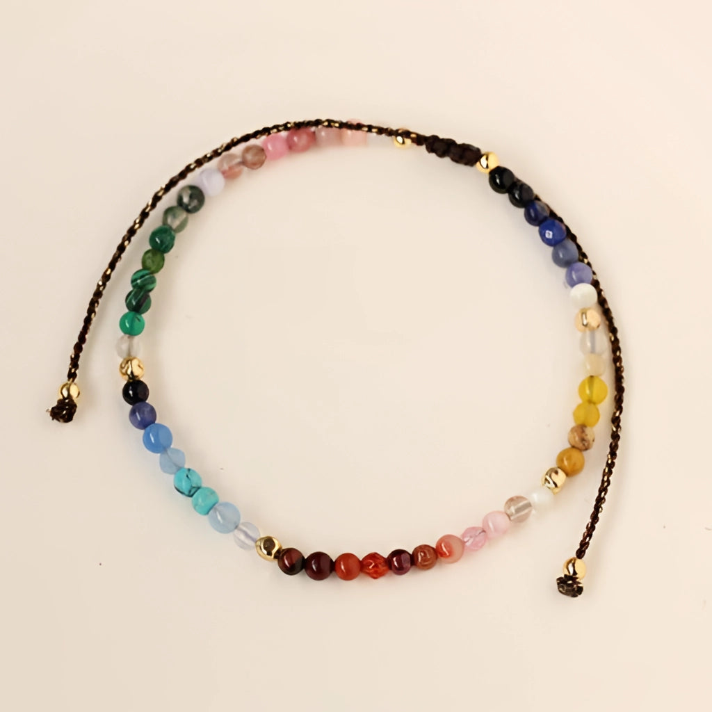 Chakra Healing Bracelet and Necklace with Multicolor Gemstones
 - ModishWorld