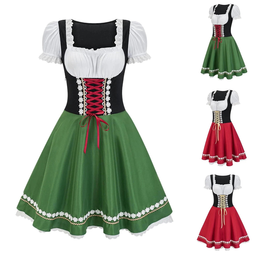Bavarian Trachten Dirndl Dress for Women - Authentic Oktoberfest Style
 - ModishWorld