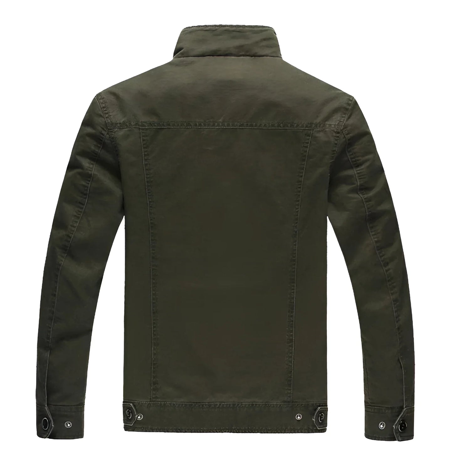 Men's Lightweight Cotton Olive Green Military Jacket
 - ModishWorld