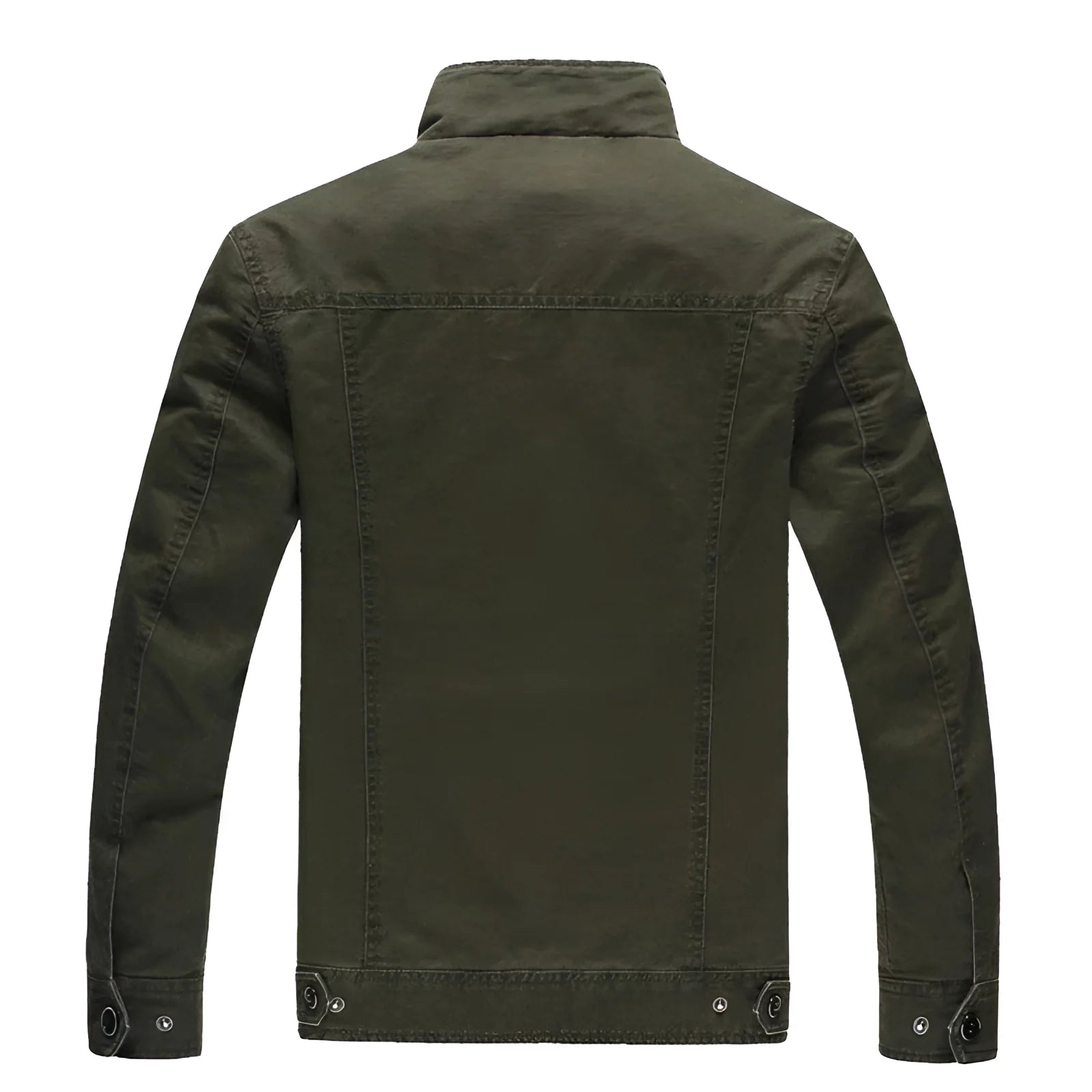 Men's Lightweight Cotton Olive Green Military Jacket
 - ModishWorld