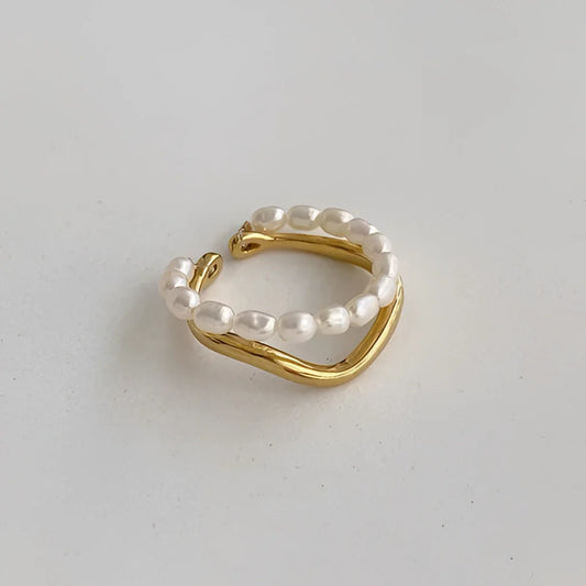Elegant Gold Pearl Hoop Earrings: Luxury Bridal Jewelry for Women
 - ModishWorld