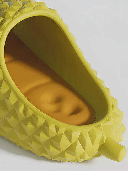 Yellow Rubber Clogs with Pineapple Design - Fun Fruit-Themed Shoes
 - ModishWorld