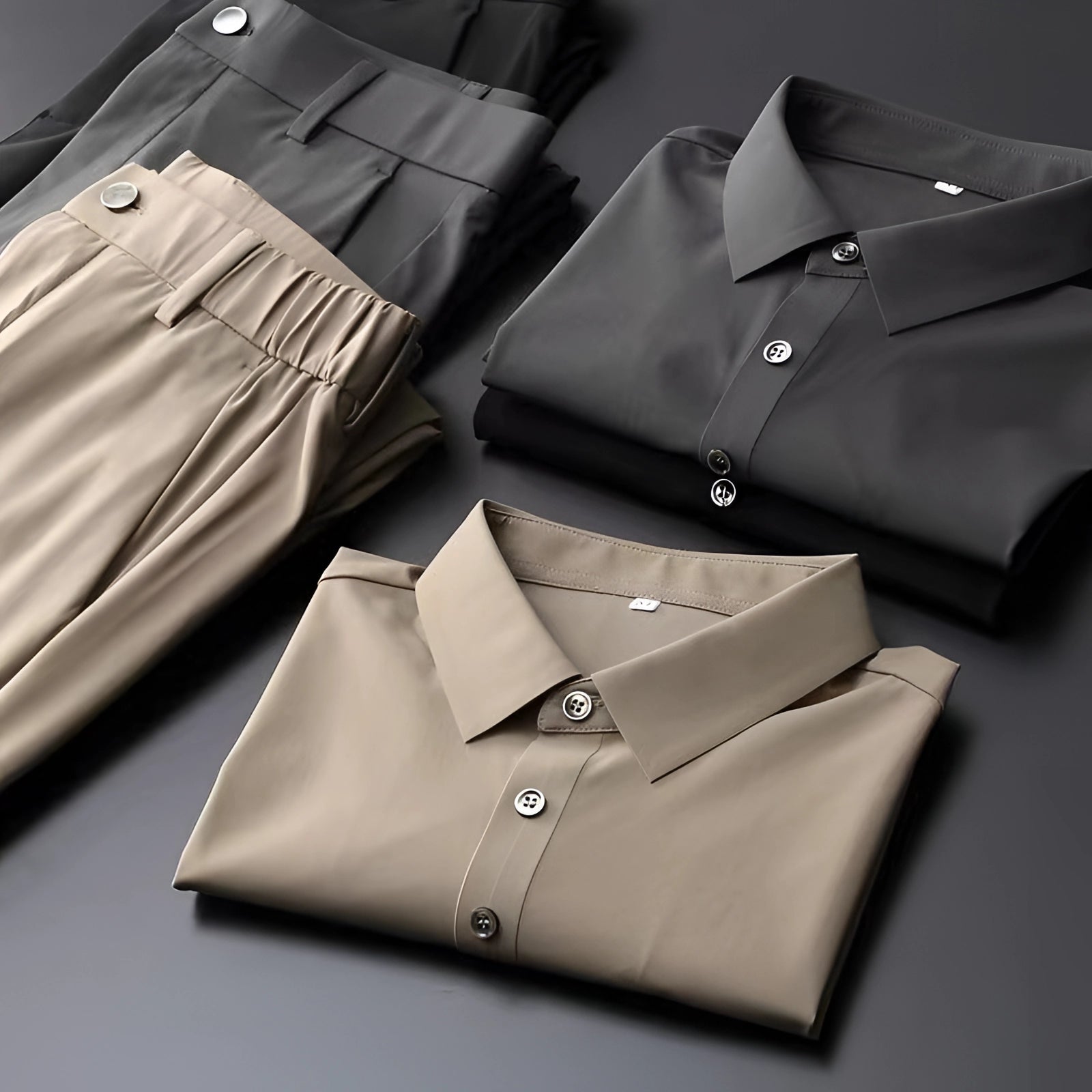High-Quality Wrinkle-Free Dress Shirts for Men: Moisture-Absorbent, Slim Fit
 - ModishWorld