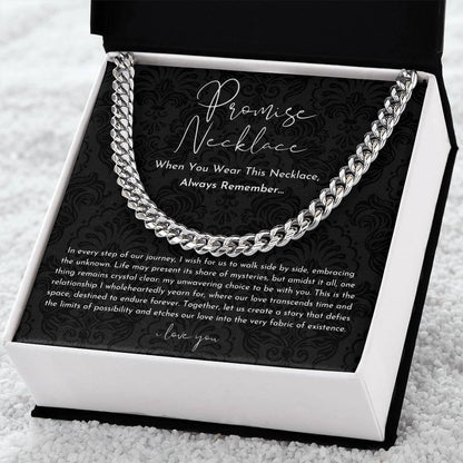 Everlasting Love: A Promise Chain Link Necklace for Him
 - ModishWorld