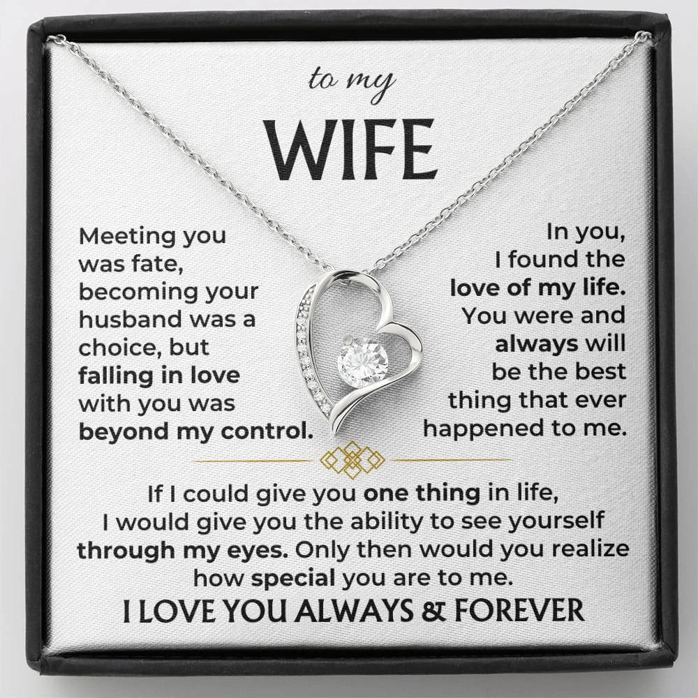 Heart Crystal Necklace - Romantic Gift for Wives
 - ModishWorld
