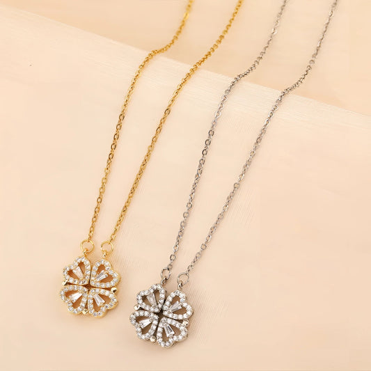 Luxury Gift Boxed Stainless Steel Romantic Rose Pendant Necklace
 - ModishWorld