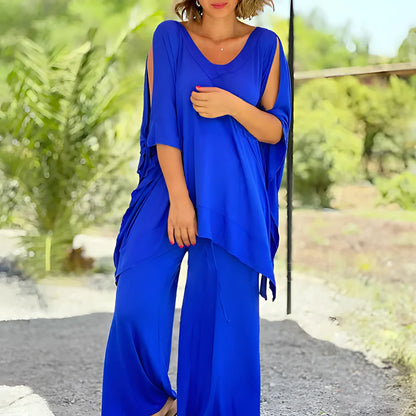 Elegant Royal Blue Women's Summer Jumpsuit
 - ModishWorld