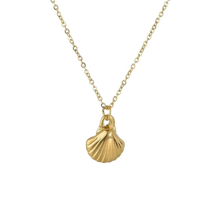 Gold & Silver Beach Necklace with Shell Pendant – Ocean-Inspired Jewelry
 - ModishWorld