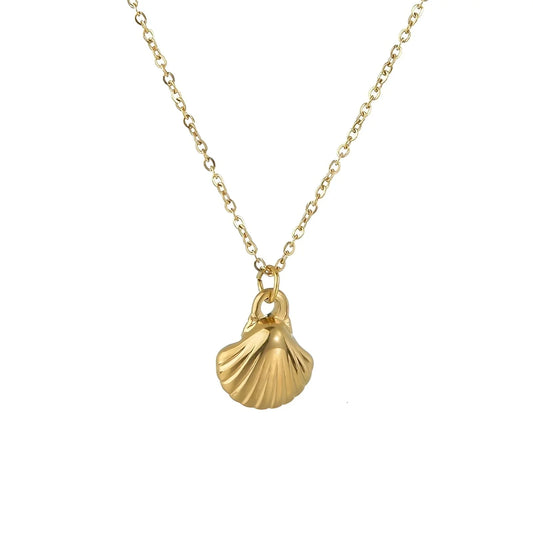 Gold & Silver Beach Necklace with Shell Pendant – Ocean-Inspired Jewelry
 - ModishWorld