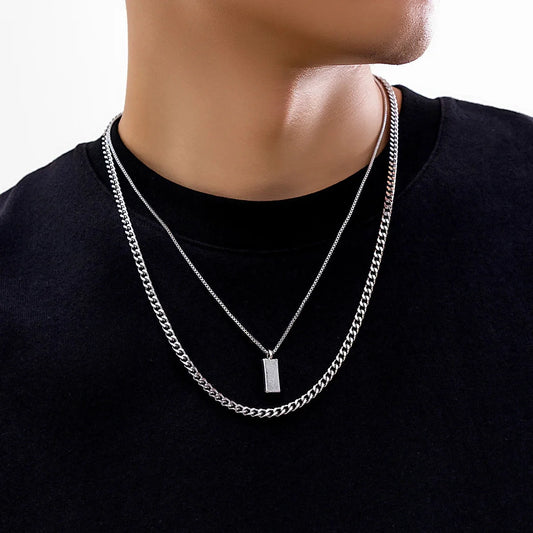 Men's Silver Snake Chain Pendant: Hypoallergenic, Sleek, Durable, and Tarnish-Resistant
 - ModishWorld