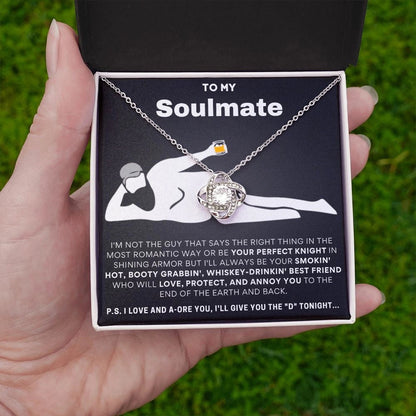Romantic Couple's Necklace with Love Message - Soulmate Heart Design
 - ModishWorld