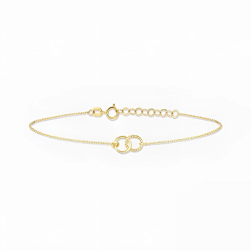 Adjustable Double Loop Bracelet in Sterling Silver – Hypoallergenic
 - ModishWorld