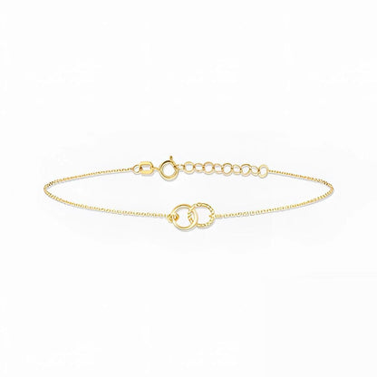Adjustable Double Loop Bracelet in Sterling Silver – Hypoallergenic
 - ModishWorld