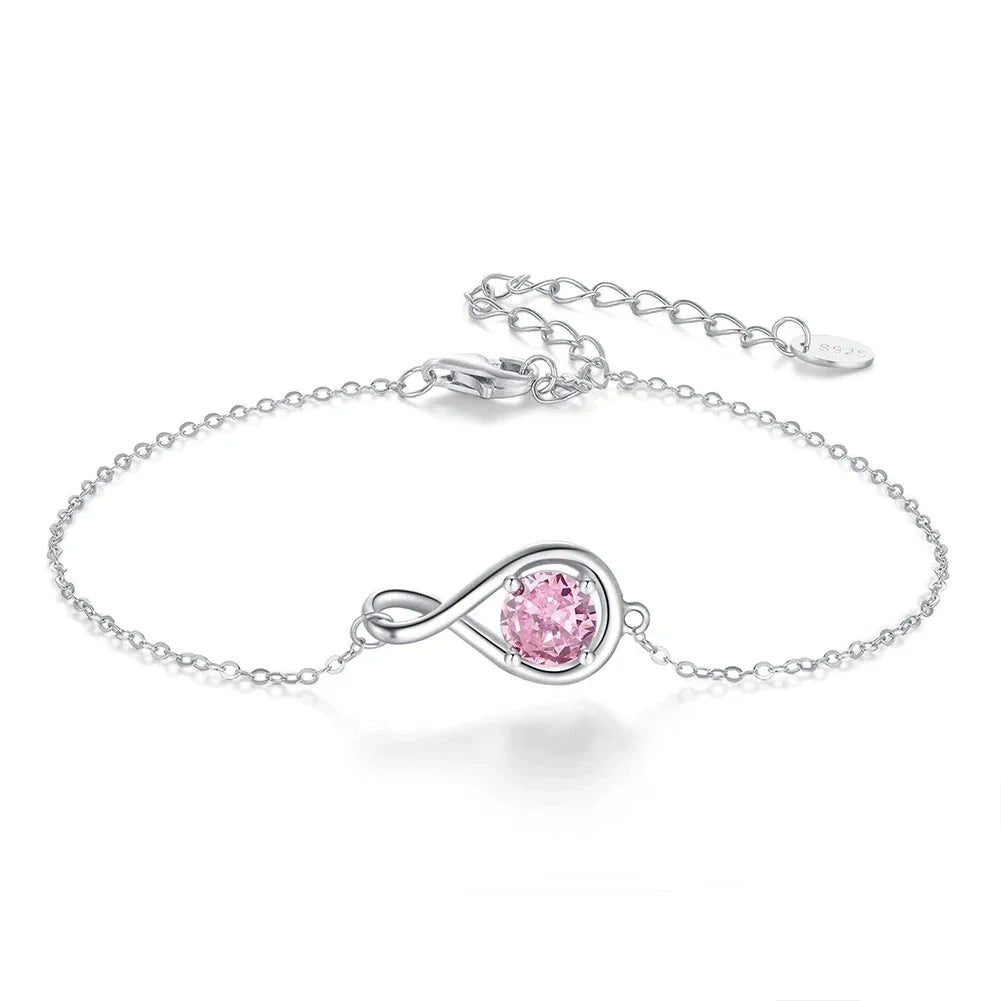 Aquamarine Infinity Bracelet in Sterling Silver – Orsa Jewels Gift for Her
 - ModishWorld