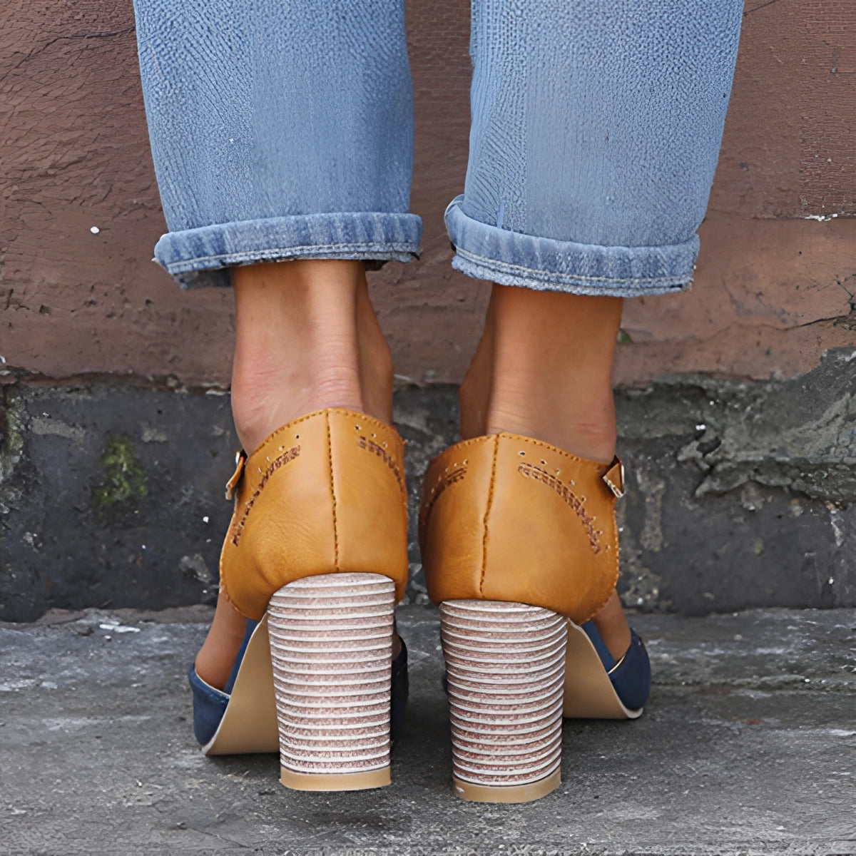Women's Tan Leather Mules: Stylish & Unique High Heels
 - ModishWorld